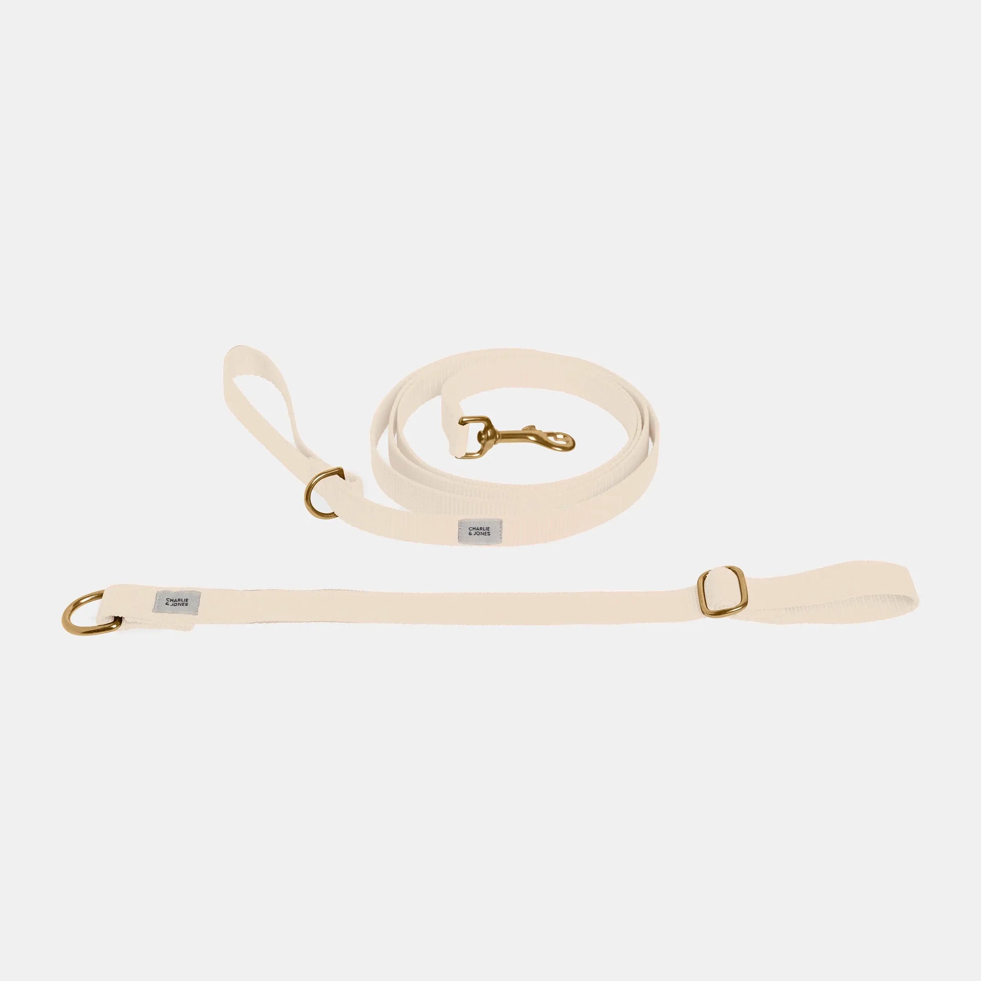 Halsband met naam Beige Charliejoness