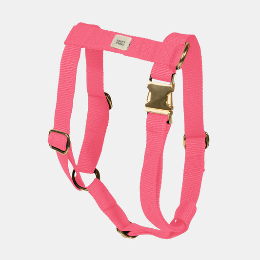 Harness with name Soft Pink