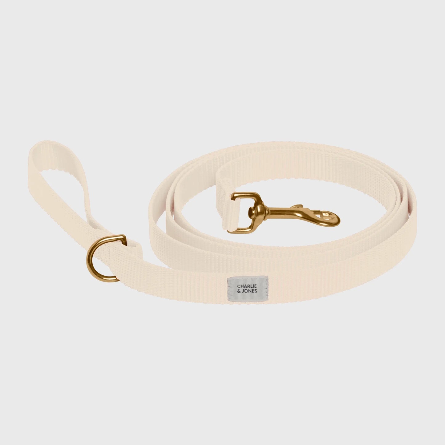 Riem met naam Beige Charliejoness