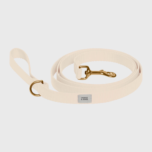 Belt with name Beige