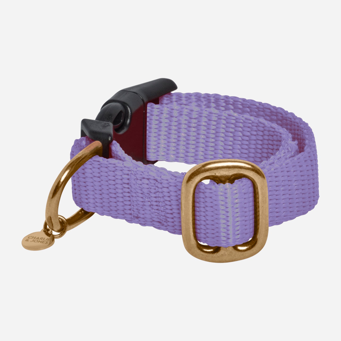 Cat collar with name lilac