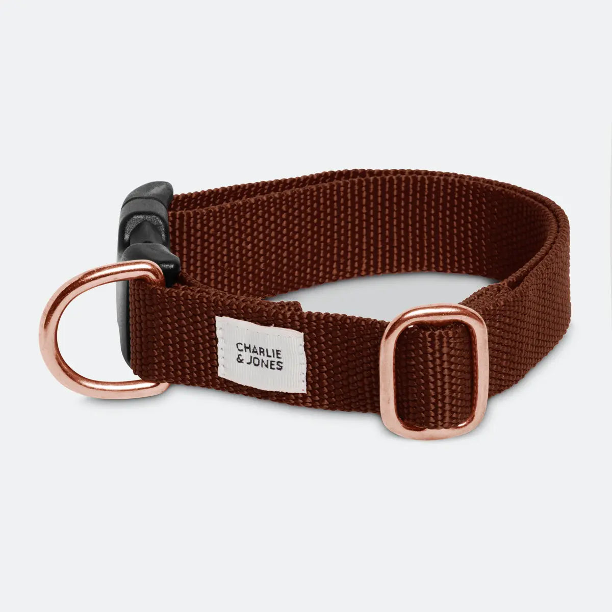 Limited Edition honden halsband Brown Rosé Charliejoness