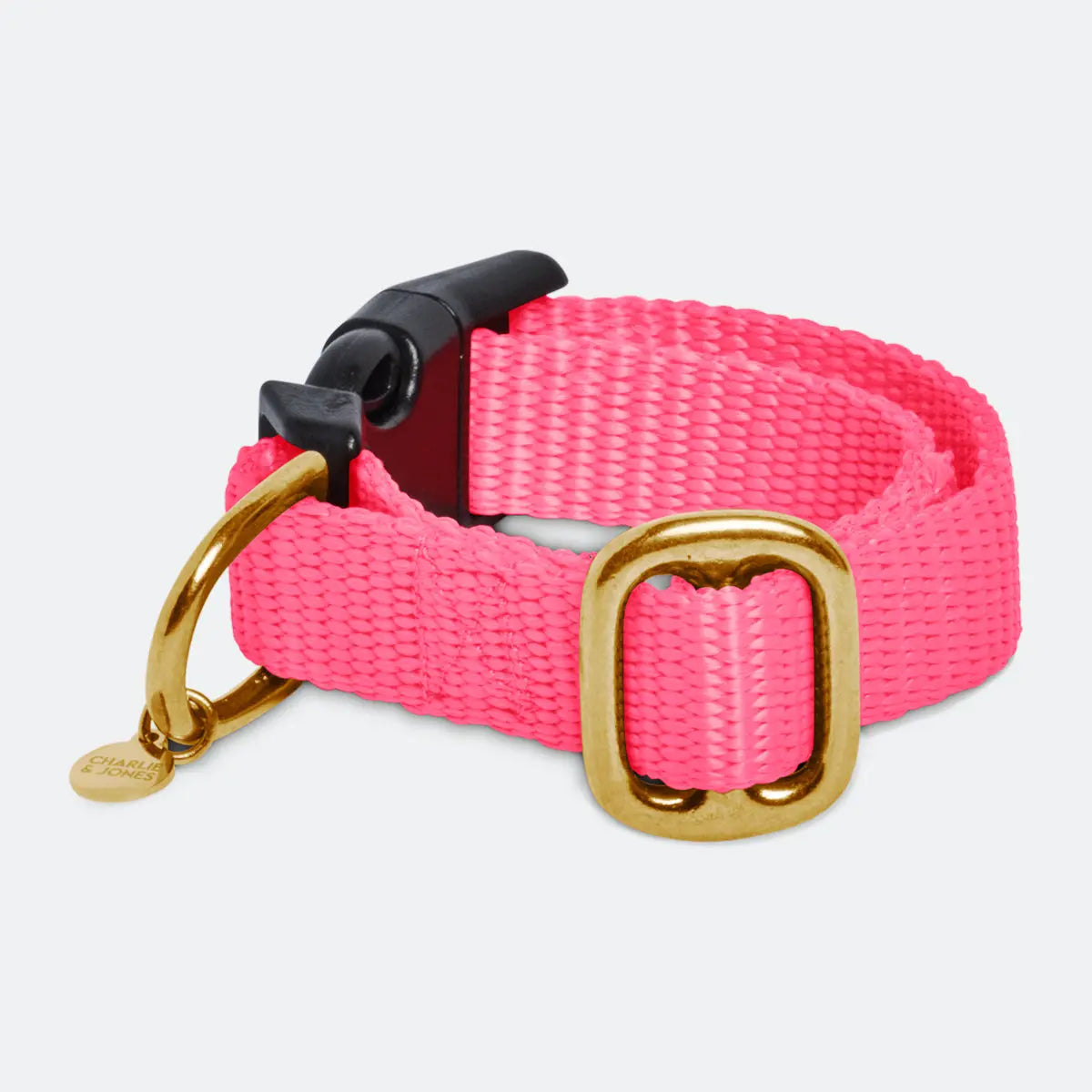 Puppy halsband met naam Soft Pink Charliejoness