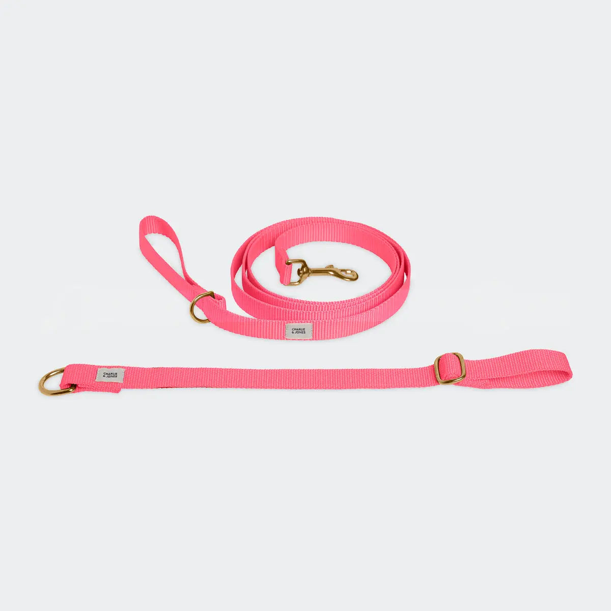 Riem met naam Soft Pink Charliejoness