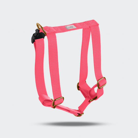 Harness with name Soft Pink
