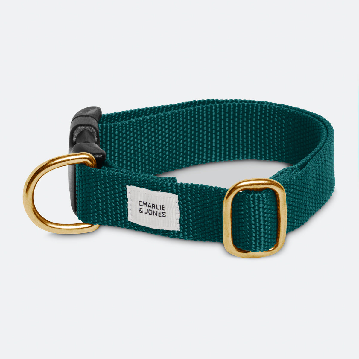 Collar with name Hunting Green