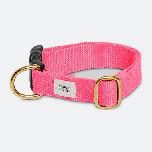Collar with name Soft Pink