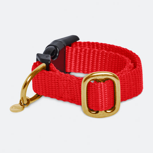 Cat collar with name - Ruby Red
