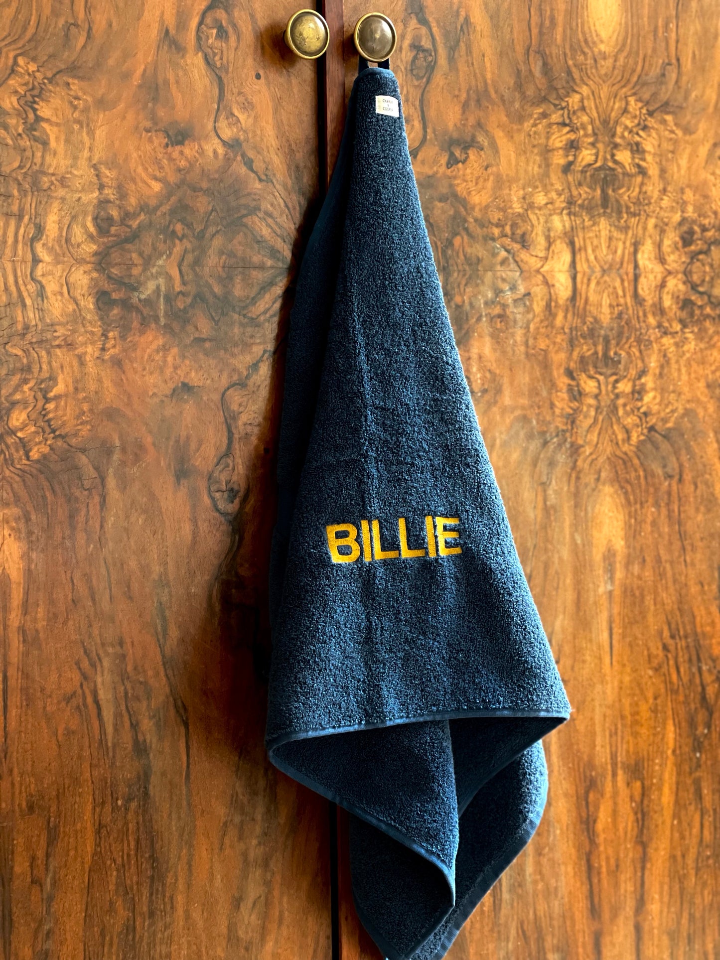 Night Blue towel with name