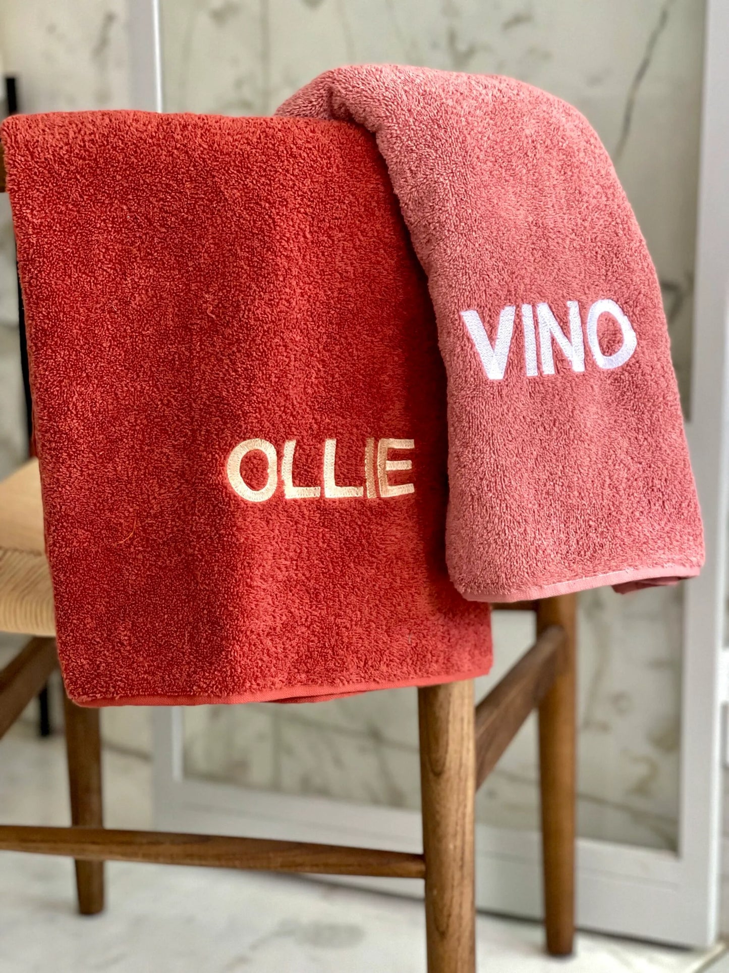 Rest towel with name