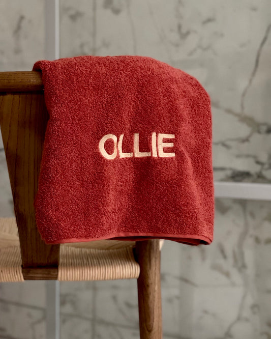 Rest towel with name